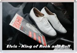 Elvis Presley - King of Rock and Roll - Jumbo Fridge Magnet 24M5
