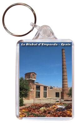 La Bisbal d'Emporda - Spain - Double Sided Large Keyring 24S1