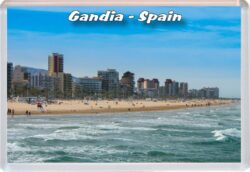 Gandia - Spain - Jumbo Fridge Magnet 24S1