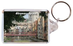 Girona - Spain - Double Sided Large Keyring 24S6