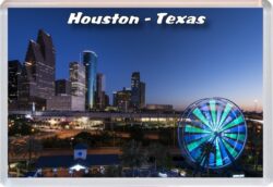 Houston - Texas - USA - Jumbo Fridge Magnet 24US5