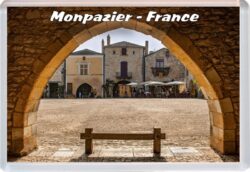 Monapazier - France - Jumbo Fridge Magnet 24F1