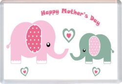 Happy Mother's Day - Cute Elephant - Jumbo Fridge Magnet