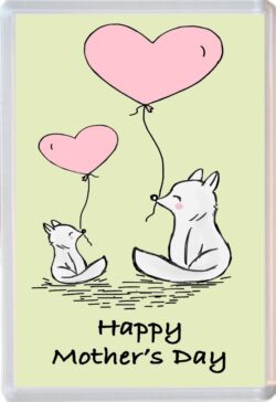 Happy Mothers Day - Cute Bear - Jumbo Fridge Magnet