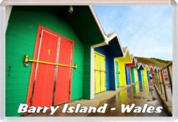 Barry Island - Wales - Jumbo Fridge Magnet 24W4