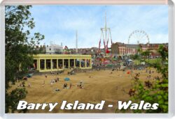 Barry Island - Wales - Jumbo Fridge Magnet 24W5