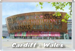 Cardiff - Wales - Jumbo Fridge Magnet 24W01