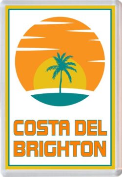 Costa del Brighton - 96 x 67mm Jumbo Fridge Magnet