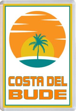 Costa del Bude - 96 x 67mm Jumbo Fridge Magnet