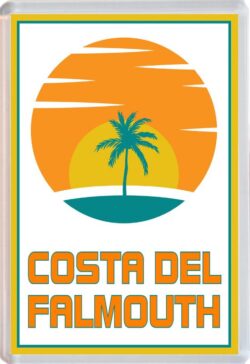 Costa del Falmouth - 96 x 67mm Jumbo Fridge Magnet