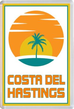 Costa del Hastings - 96 x 67mm Jumbo Fridge Magnet