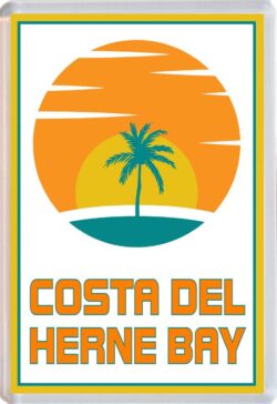 Costa del Herne Bay - 96 x 67mm Jumbo Fridge Magnet