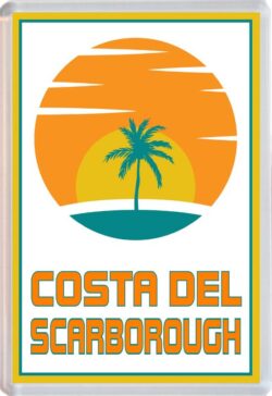 Costa del Scarborough - 96 x 67mm Jumbo Fridge Magnet