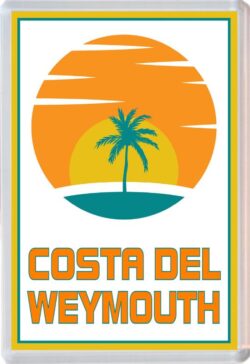Costa del Weymouth - 96 x 67mm Jumbo Fridge Magnet