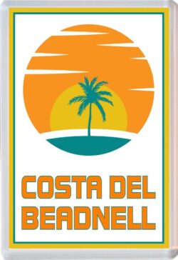 Costa del Beadnell - 96 x 67mm Jumbo Fridge Magnet