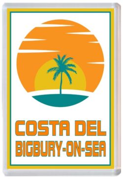 Costa del Bigbury-on-Sea - 96 x 67mm Jumbo Fridge Magnet
