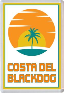 Costa del Blackdog - 96 x 67mm Jumbo Fridge Magnet