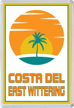 Costa del East Wittering - 96 x 67mm Jumbo Fridge Magnet