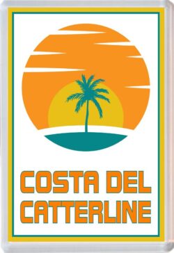 Costa del Catterline - 96 x 67mm Jumbo Fridge Magnet