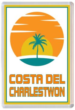 Costa del Charlestown - 96 x 67mm Jumbo Fridge Magnet