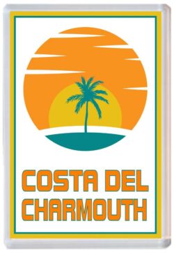 Costa del Charmouth - 96 x 67mm Jumbo Fridge Magnet