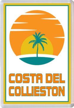 Costa del Collieston - 96 x 67mm Jumbo Fridge Magnet