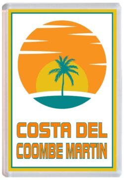 Costa del Coombe Martin - 96 x 67mm Jumbo Fridge Magnet