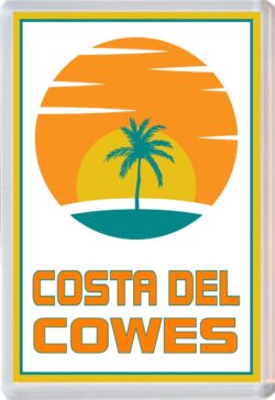 Costa del Cowes - 96 x 67mm Jumbo Fridge Magnet