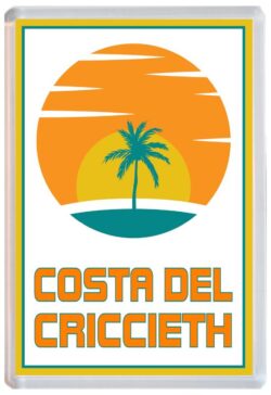 Costa del Criccieth - 96 x 67mm Jumbo Fridge Magnet