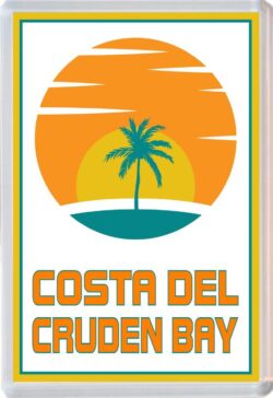 Costa del Cruden Bay - 96 x 67mm Jumbo Fridge Magnet