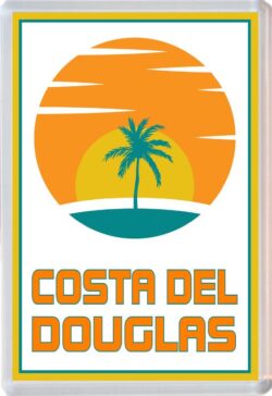 Costa del Douglas - 96 x 67mm Jumbo Fridge Magnet