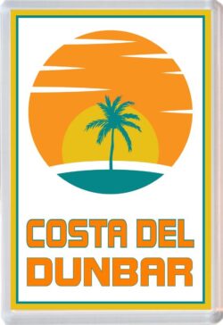 Costa del Dunbar - 96 x 67mm Jumbo Fridge Magnet