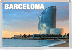 Barcelona - Spain- Jumbo Fridge Magnet 25S6