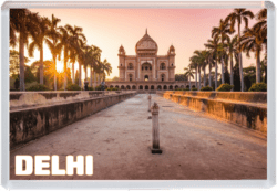 Delhi - India - Jumbo Fridge Magnet Souvenir Gift Present 25I1