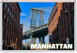 Manhattan - New York - USA - Jumbo Fridge Magnet 25US2