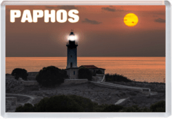 Paphos - Cyprus - Jumbo Fridge Magnet 25B1
