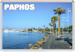 Paphos - Cyprus - Jumbo Fridge Magnet 25B2