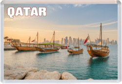 Qatar - Jumbo Fridge Magnet 25Q2