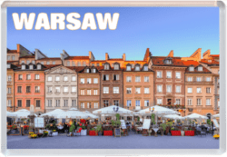 Warsaw - Poland - Jumbo Fridge Magnet 25P9