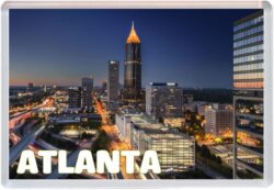 Atlanta - USA - Jumbo Fridge Magnet 25US2