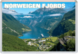 Norwegian Fjords - Jumbo Fridge Magnet 25B2