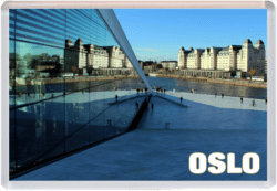 Oslo - Norway - Jumbo Fridge Magnet 25B2