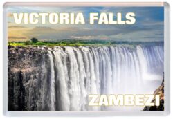 Victoria Falls/Zambezi River - Zimbabwe - Jumbo Fridge Magnet 25Z1