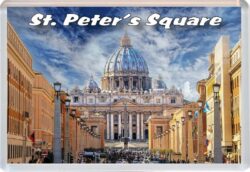 St Peters Square - Rome - Italy - Jumbo Fridge Magnet 25I5