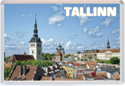 Tallinn - Estonia - Jumbo Fridge Magnet 25E2