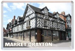 Market Drayton - Shropshire - Jumbo Fridge Magnet 25E1