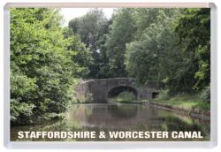 Staffordshire & Worcester Canal - Jumbo Fridge Magnet 25E1