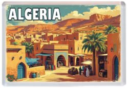 Algeria - Africa - Artistic Jumbo Fridge Magnet 25A1