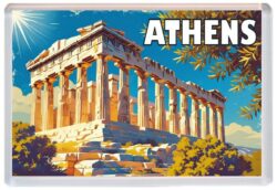 Athens- Greece - Artistic Jumbo Fridge Magnet 25G1
