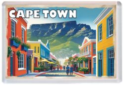 Cape Town - South Africa - Artistic Jumbo Fridge Magnet 23SA1